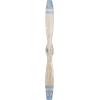 image:imageDeco 79 Metal Airplane Propeller Home Wall Decor Wood Inspired 2 Blade Wall Sculpture with Gold Aviation Detailing Wall Art 5 x 2 x 56 BrownBrown