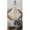 image:imageDeco 79 Metal Airplane Propeller Home Wall Decor Wood Inspired 2 Blade Wall Sculpture with Gold Aviation Detailing Wall Art 5 x 2 x 56 BrownBrown