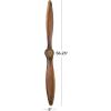 image:imageDeco 79 Metal Airplane Propeller Home Wall Decor Wood Inspired 2 Blade Wall Sculpture with Gold Aviation Detailing Wall Art 5 x 2 x 56 BrownBrown