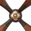 image:imageDeco 79 Metal Airplane Propeller Home Wall Decor Wood Inspired 2 Blade Wall Sculpture with Gold Aviation Detailing Wall Art 5 x 2 x 56 BrownBrown