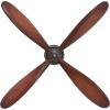 image:imageDeco 79 Metal Airplane Propeller Home Wall Decor Wood Inspired 2 Blade Wall Sculpture with Gold Aviation Detailing Wall Art 5 x 2 x 56 BrownDark Brown