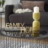 image:imageDeco 79 Metal Home Decorative Sign Family Home Wall Sculpture Set of 2 Wall Art 10 10W Gold