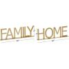 image:imageDeco 79 Metal Home Decorative Sign Family Home Wall Sculpture Set of 2 Wall Art 10 10W Gold