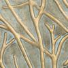 image:imageDeco 79 Metal Tree Home Wall Decor Wall Sculpture with Embossed Design Set of 4 Wall Art 12W 36H Green