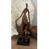 image:imageDeco 79 Polystone Family Decorative Sculpture Home Decor Statue Accent Figurine 13 x 5 x 5 Bronze