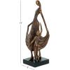 image:imageDeco 79 Polystone Family Decorative Sculpture Home Decor Statue Accent Figurine 13 x 5 x 5 Bronze