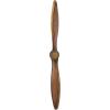 image:imageDeco 79 Metal Airplane Propeller Home Wall Decor Wood Inspired 2 Blade Wall Sculpture with Gold Aviation Detailing Wall Art 5 x 2 x 56 BrownBrown