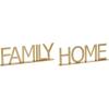 image:imageDeco 79 Metal Home Decorative Sign Family Home Wall Sculpture Set of 2 Wall Art 10 10W Gold