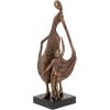 image:imageDeco 79 Polystone Family Decorative Sculpture Home Decor Statue Accent Figurine 13 x 5 x 5 Bronze