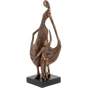image:imageDeco 79 Polystone Family Decorative Sculpture Home Decor Statue Accent Figurine 13 x 5 x 5 Bronze