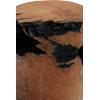 image:imageDeco 79 Teak Wood Handmade Live Edge Stump Accent Table with Charred Detailing 14 x 14 x 18 BrownBrown