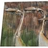 image:imageDeco 79 Metal Bird Home Wall Decor Wall Sculpture Wall Art 43 x 2 x 24 Brown