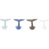 image:imageDeco 79 Metal Whale Single Hanger Wall Hook Set of 4 5W 6H Multi Colored