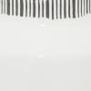 image:imageCosmoLiving by Cosmopolitan Ceramic Vase with Grey Striped Accents 6 x 6 x 18 WhiteWhite