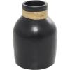 image:imageDeco 79 Ceramic Decorative Vase Centerpiece Vase with Wrapped Rattan Detailing Flower Vase for Home Decoration 8 x 8 x 20 WhiteBlack