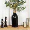 image:imageDeco 79 Ceramic Decorative Vase Centerpiece Vase with Wrapped Rattan Detailing Flower Vase for Home Decoration 8 x 8 x 20 WhiteBlack