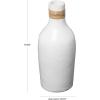 image:imageDeco 79 Ceramic Decorative Vase Centerpiece Vase with Wrapped Rattan Detailing Flower Vase for Home Decoration 8 x 8 x 20 WhiteWhite