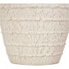 image:imageDeco 79 Ceramic Decorative Vase Textured Centerpiece Vases with Handles and Terracotta Accents Set of 2 Flower Vases for Home Decoration 11 9H Cream