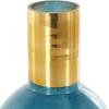 image:imageDeco 79 Glass Geometric Tinted Vase with Gold Rim and Varying Shapes Set of 3 898 H BlueBlue