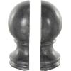 image:imageDeco 79 Marble Globe Decorative Bookends Sleek Orb Non Skid Bookends Set of 2 Office Bookends2 W 7 H WhiteBlack