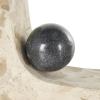 image:imageDeco 79 Marble Globe Decorative Bookends Sleek Orb Non Skid Bookends Set of 2 Office Bookends2 W 7 H WhiteBrown