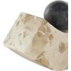 image:imageDeco 79 Marble Globe Decorative Bookends Sleek Orb Non Skid Bookends Set of 2 Office Bookends2 W 7 H WhiteBrown