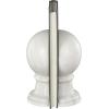 image:imageDeco 79 Marble Globe Decorative Bookends Sleek Orb Non Skid Bookends Set of 2 Office Bookends2 W 7 H WhiteWhite