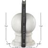 image:imageDeco 79 Marble Globe Decorative Bookends Sleek Orb Non Skid Bookends Set of 2 Office Bookends2 W 7 H WhiteWhite
