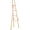 image:imageDeco 79 Wood Display Easel Tall Adjustable 3 Tier Floor Standing Easel with Chain Support Display Stand 14 x 22 x 58 Light Brown17 x 22 x 65