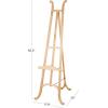 image:imageDeco 79 Wood Display Easel Tall Adjustable 3 Tier Floor Standing Easel with Chain Support Display Stand 14 x 22 x 58 Light Brown18 x 29 x 67