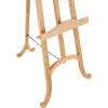 image:imageDeco 79 Wood Display Easel Tall Adjustable 3 Tier Floor Standing Easel with Chain Support Display Stand 14 x 22 x 58 Light Brown18 x 29 x 67