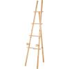 image:imageDeco 79 Wood Display Easel Tall Adjustable 3 Tier Floor Standing Easel with Chain Support Display Stand 14 x 22 x 58 Light Brown17 x 22 x 65