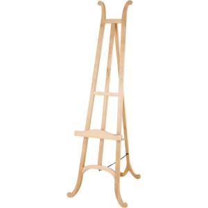 image:imageDeco 79 Wood Display Easel Tall Adjustable 3 Tier Floor Standing Easel with Chain Support Display Stand 14 x 22 x 58 Light Brown18 x 29 x 67
