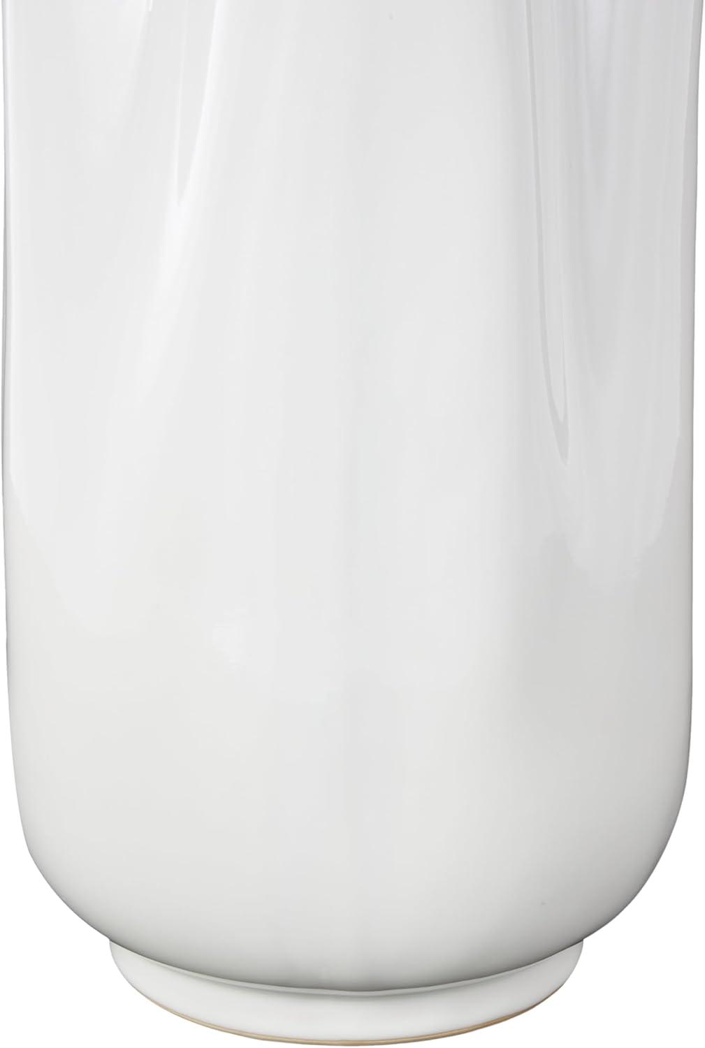 image:imageDeco 79 Ceramic Decorative Vase Centerpiece Vase with Multiple Openings Flower Vase for Home Decoration 7 x 8 x 22 WhiteLARGE SIZE FLOWER VASE CENTERPIECE