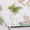 image:imageCosmoLiving by Cosmopolitan Ceramic Vase 8 x 8 x 11 WhiteWhite