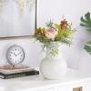 image:imageCosmoLiving by Cosmopolitan Ceramic Vase 8 x 8 x 11 WhiteWhite