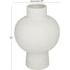 image:imageCosmoLiving by Cosmopolitan Ceramic Vase 8 x 8 x 11 WhiteWhite