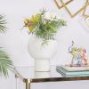 image:imageCosmoLiving by Cosmopolitan Ceramic Vase 8 x 8 x 11 WhiteWhite