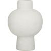image:imageCosmoLiving by Cosmopolitan Ceramic Vase 8 x 8 x 11 WhiteWhite