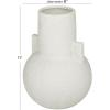 image:imageCosmoLiving by Cosmopolitan Ceramic Vase 8 x 8 x 11 WhiteWhite