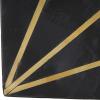 image:imageCosmoLiving by Cosmopolitan Marble Geometric Bookends with Gold Inlay Set of 2 4W 6H WhiteBlackGold