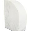image:imageCosmoLiving by Cosmopolitan Marble Geometric Bookends with Gold Inlay Set of 2 4W 6H WhiteWhite