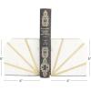 image:imageCosmoLiving by Cosmopolitan Marble Geometric Bookends with Gold Inlay Set of 2 4W 6H WhiteWhiteGold