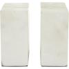 image:imageCosmoLiving by Cosmopolitan Marble Geometric Bookends with Gold Inlay Set of 2 4W 6H WhiteWhiteGold