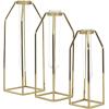 image:imageCosmoLiving by Cosmopolitan Stainless Steel Metal Decorative Vase Test Tube Centerpiece Vases Set of 3 Flower Vases for Home Decoration 13 12 9H Gold