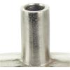 image:imageDeco 79 Aluminum Metal Decorative Vase Circular Centerpiece Vase with Linear Etchings Flower Vase for Home Decoration 7 x 2 x 16 Silver12 x 2 x 10
