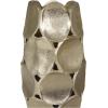 image:imageDeco 79 Aluminum Metal Decorative Vase Geometric Open Framed Centerpiece Vases with Circular Plates Set of 2 Flower Vases for Home Decoration 13 11H GoldGold