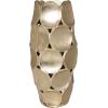 image:imageDeco 79 Aluminum Metal Decorative Vase Geometric Open Framed Centerpiece Vases with Circular Plates Set of 2 Flower Vases for Home Decoration 13 11H GoldGold