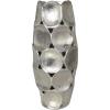 image:imageDeco 79 Aluminum Metal Decorative Vase Geometric Open Framed Centerpiece Vases with Circular Plates Set of 2 Flower Vases for Home Decoration 13 11H GoldSilver