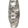 image:imageDeco 79 Aluminum Metal Decorative Vase Geometric Open Framed Centerpiece Vases with Circular Plates Set of 2 Flower Vases for Home Decoration 13 11H GoldSilver